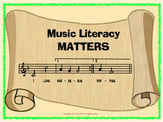 Music Literacy Matters 18 x 24 Poster